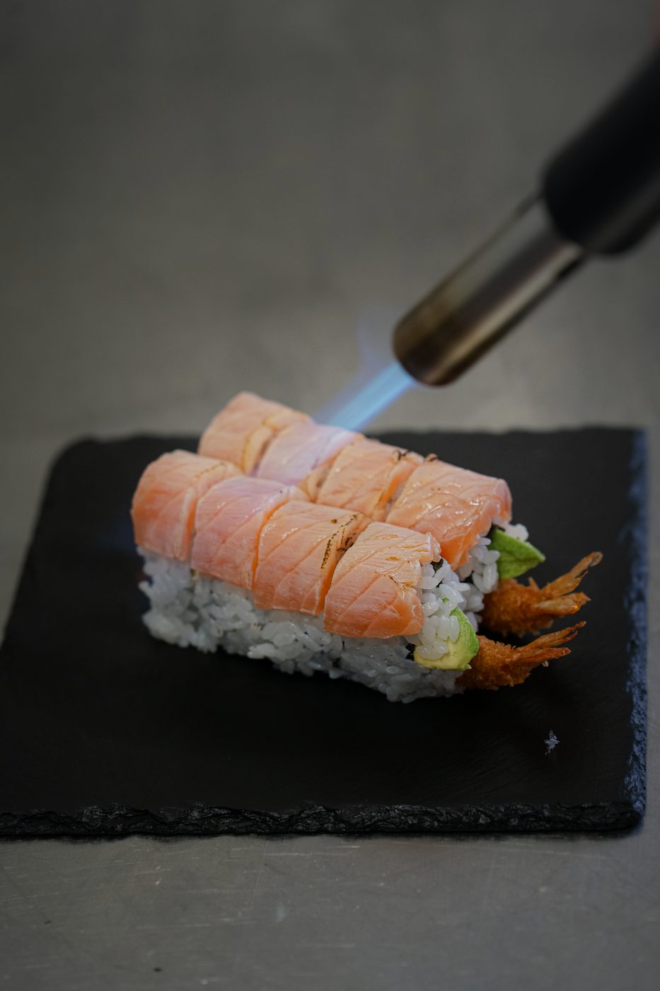 Flambierte Rolle